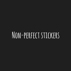 Non-Perfect Stickers (No Discount Code Usage)